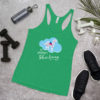 "Be Somebody's Silver Lining" Floral Dog Logo Women's Tank Top - 7 Colors - Image 6