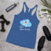 "Be Somebody's Silver Lining" Floral Dog Logo Women's Tank Top - 7 Colors - Image 7