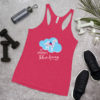 "Be Somebody's Silver Lining" Floral Dog Logo Women's Tank Top - 7 Colors - Image 4
