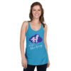 "Be Somebody's Silver Lining" Floral Dog Logo Women's Tank Top - 7 Colors